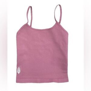 Free People Cropped Cami In Mauve